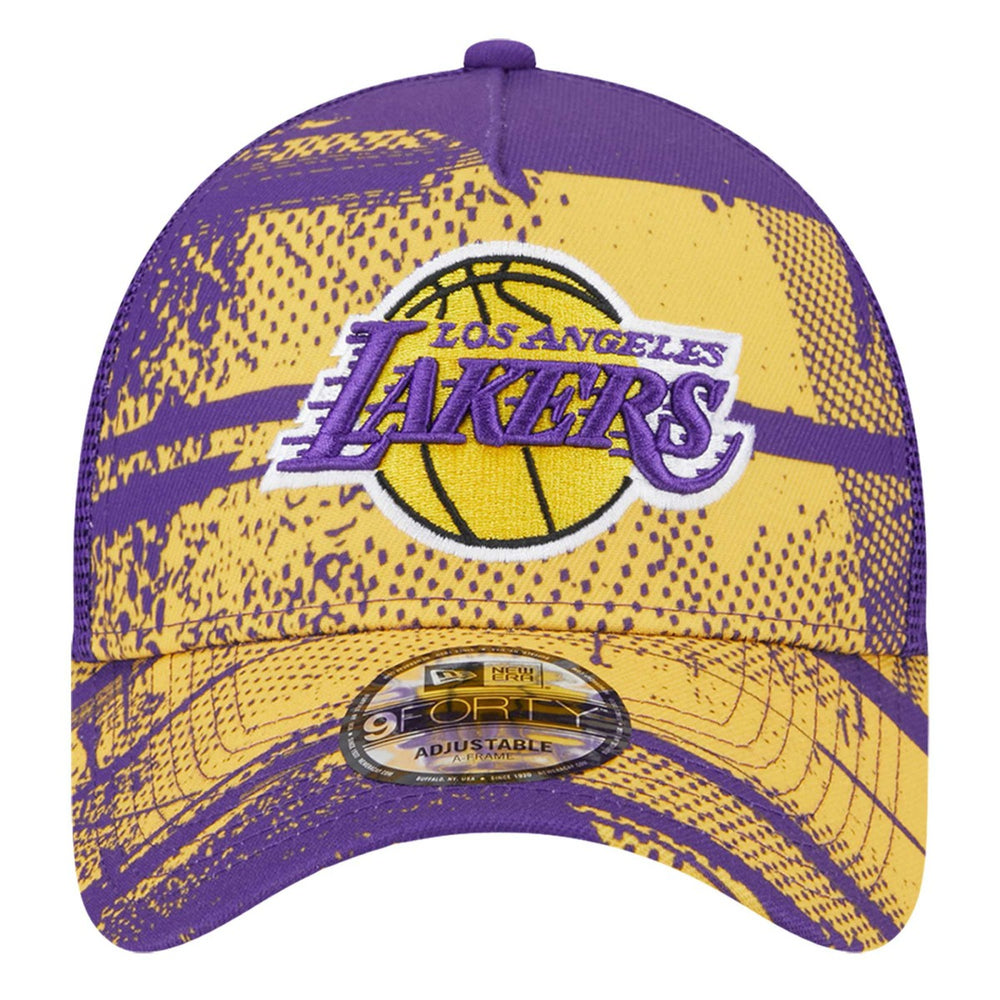 New Era Los Angeles Lakers Tip Off A-Frame Trucker 9FORTY Adjustable Hat