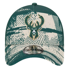 New Era Milwaukee Bucks Tip Off A-Frame Trucker 9FORTY Adjustable Hat