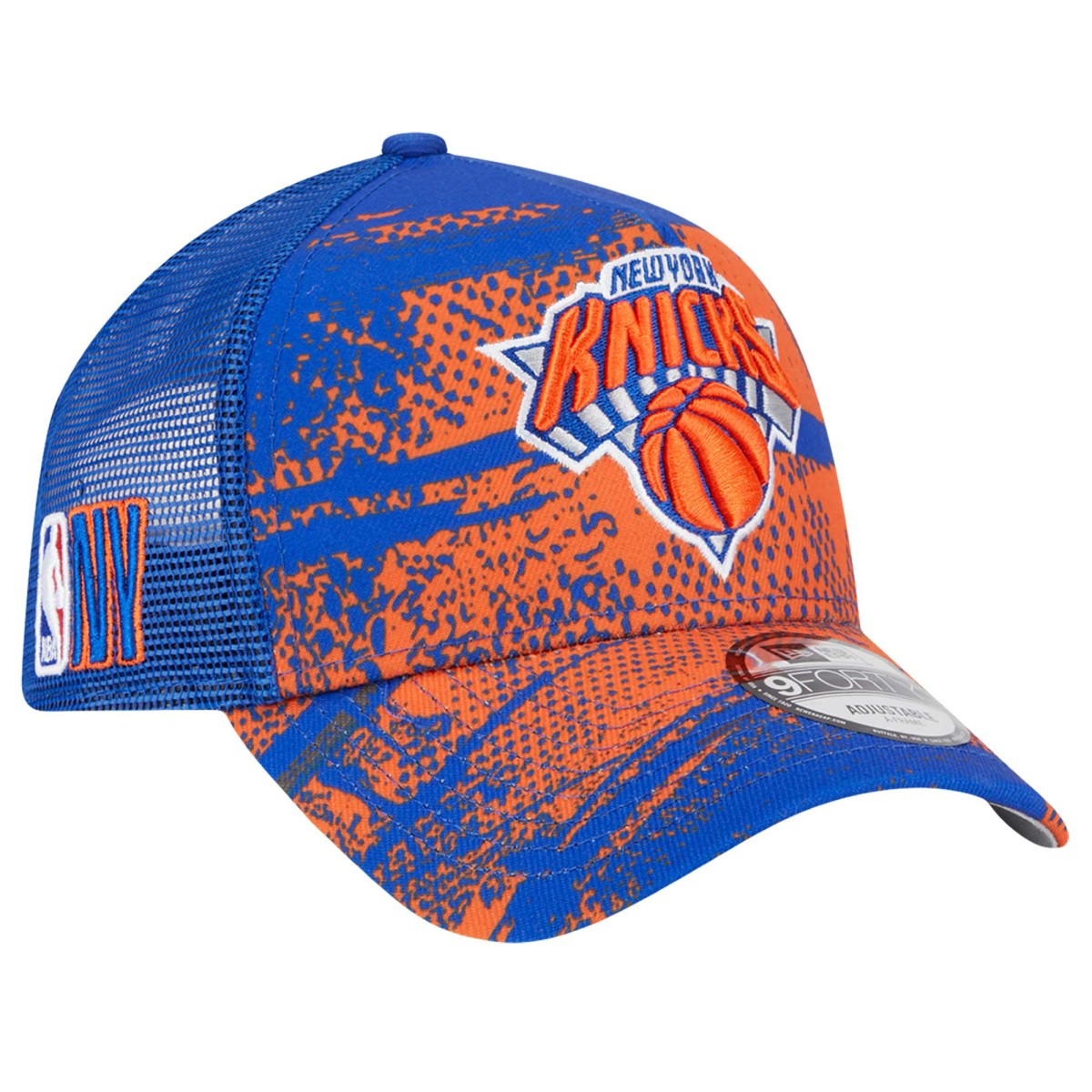 New Era New York Knicks Tip Off A-Frame Trucker 9FORTY Adjustable Hat