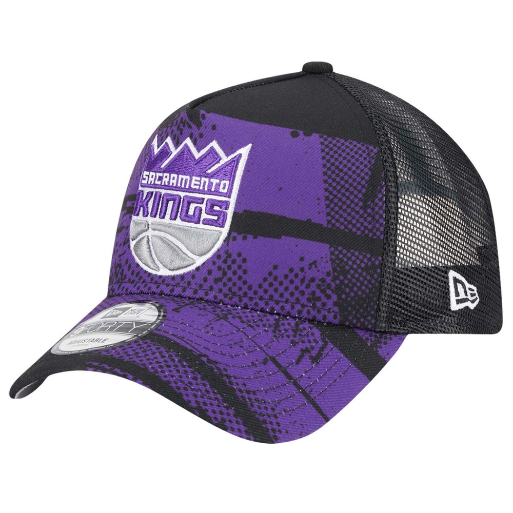 New Era Sacramento Kings Tip Off A-Frame Trucker 9FORTY Adjustable Hat