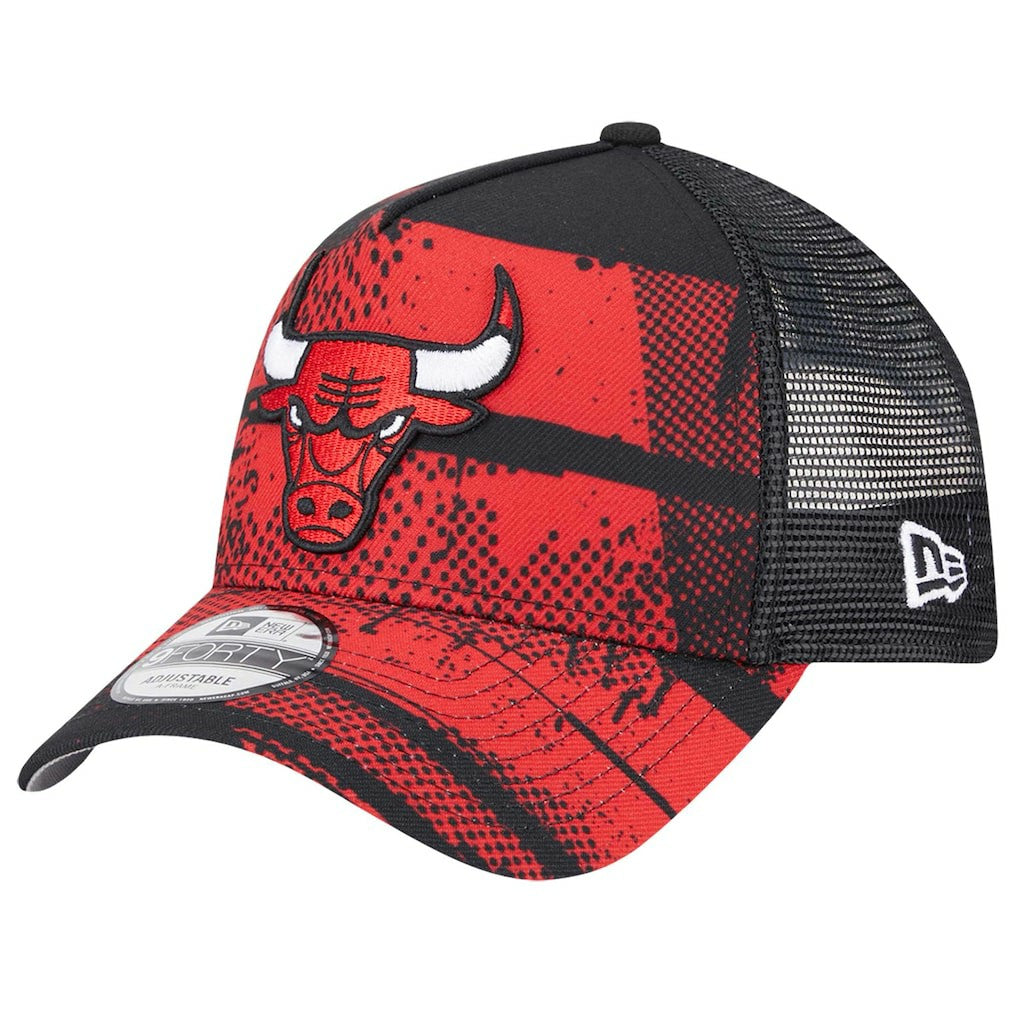 New Era Chicago Bulls Tip Off A-Frame Trucker 9FORTY Adjustable Hat
