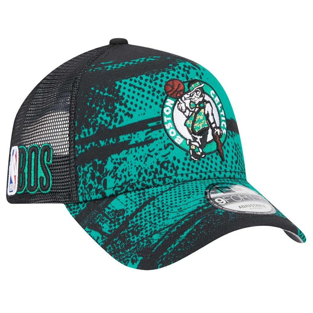 New Era Boston Celtics Tip Off A-Frame Trucker 9FORTY Adjustable Hat