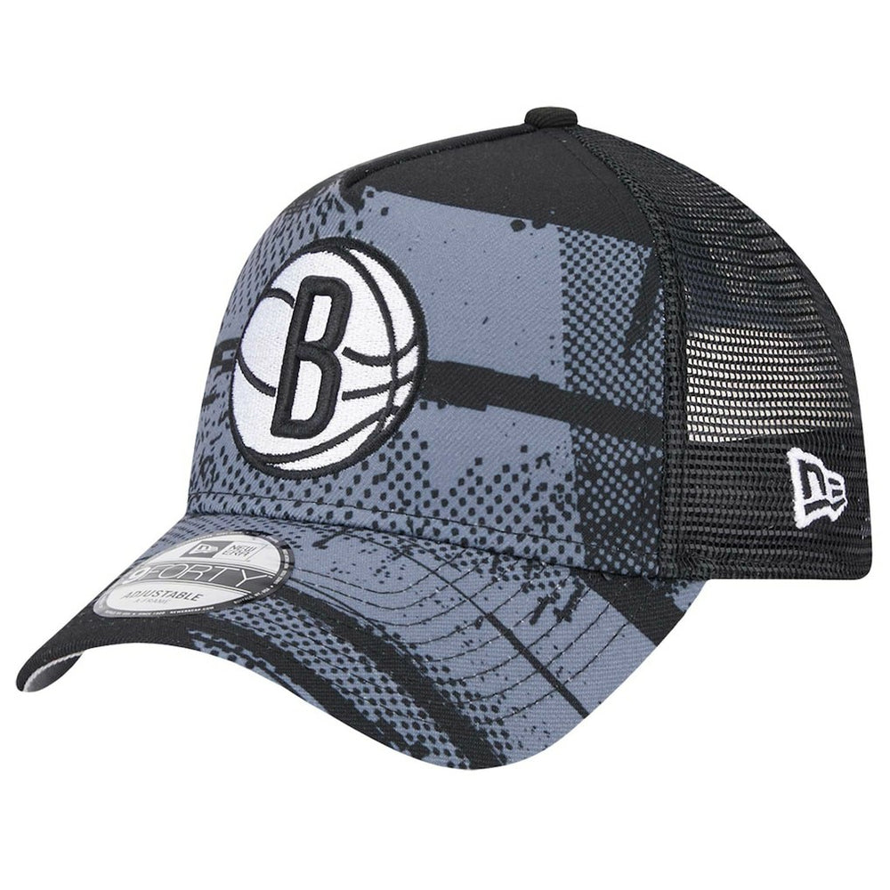 New Era Brooklyn Nets Tip Off A-Frame Trucker 9FORTY Adjustable Hat