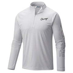 White Chicago White Sox Columbia Terminal Tackle Omni-Shade Raglan Quarter-Zip Pullover Top