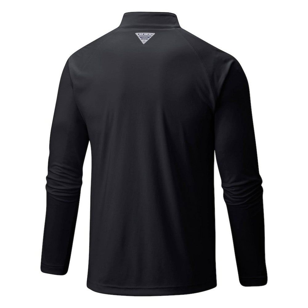 Black Athletics Columbia Terminal Tackle Omni-Shade Raglan Quarter-Zip Pullover Top