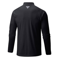 Black Athletics Columbia Terminal Tackle Omni-Shade Raglan Quarter-Zip Pullover Top