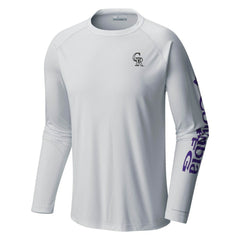 White Colorado Rockies Columbia Terminal Tackle Long Sleeve T-Shirt