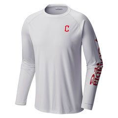 White Cleveland Guardians Columbia Terminal Tackle Long Sleeve T-Shirt