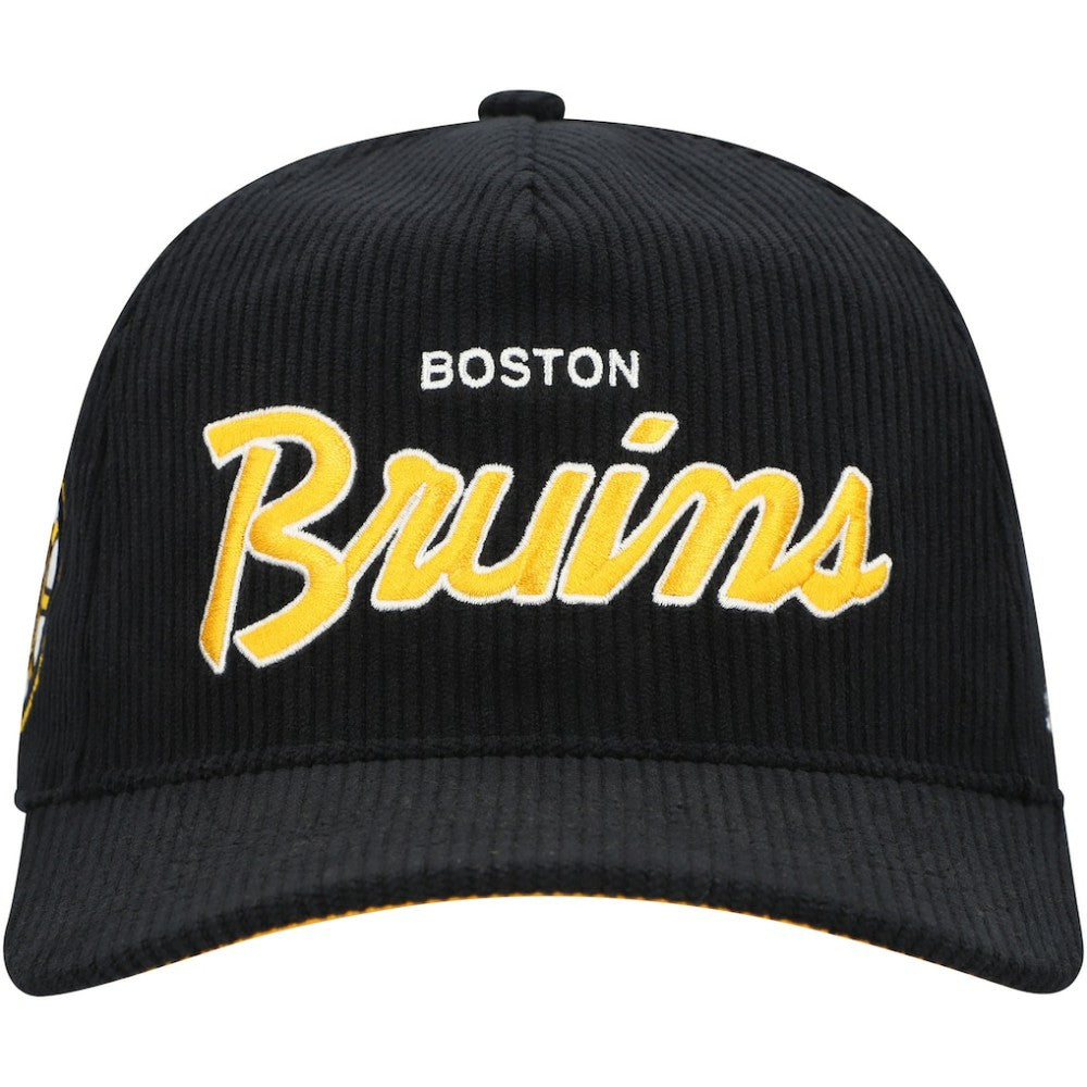 NHL Boston Bruins '47 Crosstown Corduroy Hitch Adjustable Hat