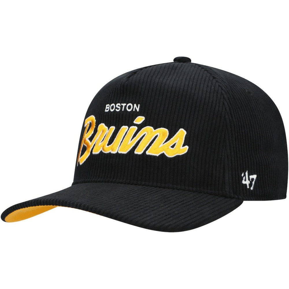NHL Boston Bruins '47 Crosstown Corduroy Hitch Adjustable Hat