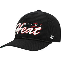 47 brand Miami Heat '47 Double Header Sidepatch Cord Hitch Adjustable Hat