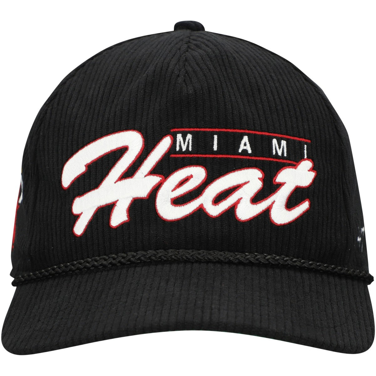 47 brand Miami Heat '47 Double Header Sidepatch Cord Hitch Adjustable Hat