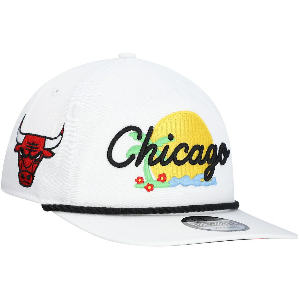 New Era Chicago Bulls Island Oasis Golfer Snapback Hat