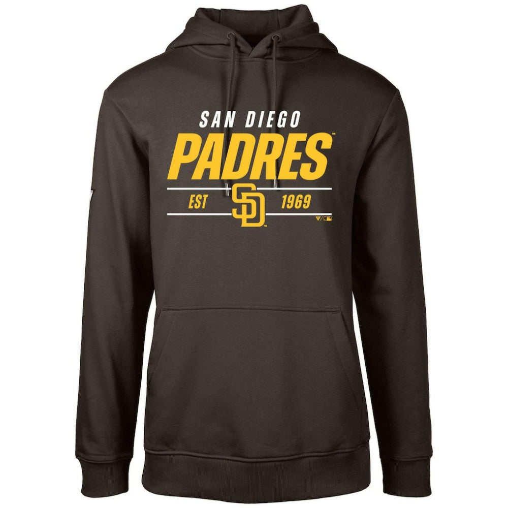 Brown San Diego Padres Levelwear Podium Turnover Pullover Hoodie