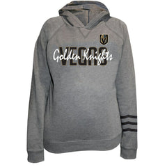 NHL Vegas Golden Knights Fanatics Women's Plus Size Lightweight Fleece Raglan Pullover Hoodie