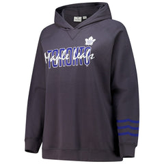 NHL Toronto Maple Leafs Fanatics Women's Plus Size Lightweight Fleece Raglan Pullover Hoodie