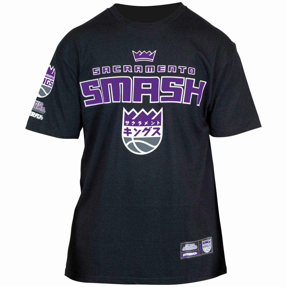 Sacramento Kings Hyperfly Unisex NBA x My Hero Academia All Might Smash T-Shirt