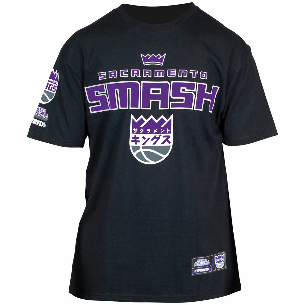 Sacramento Kings Hyperfly Unisex NBA x My Hero Academia All Might Smash T-Shirt
