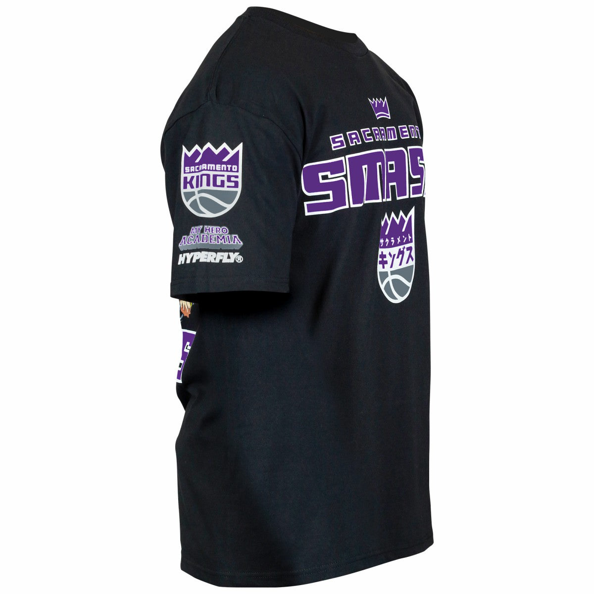 Sacramento Kings Hyperfly Unisex NBA x My Hero Academia All Might Smash T-Shirt