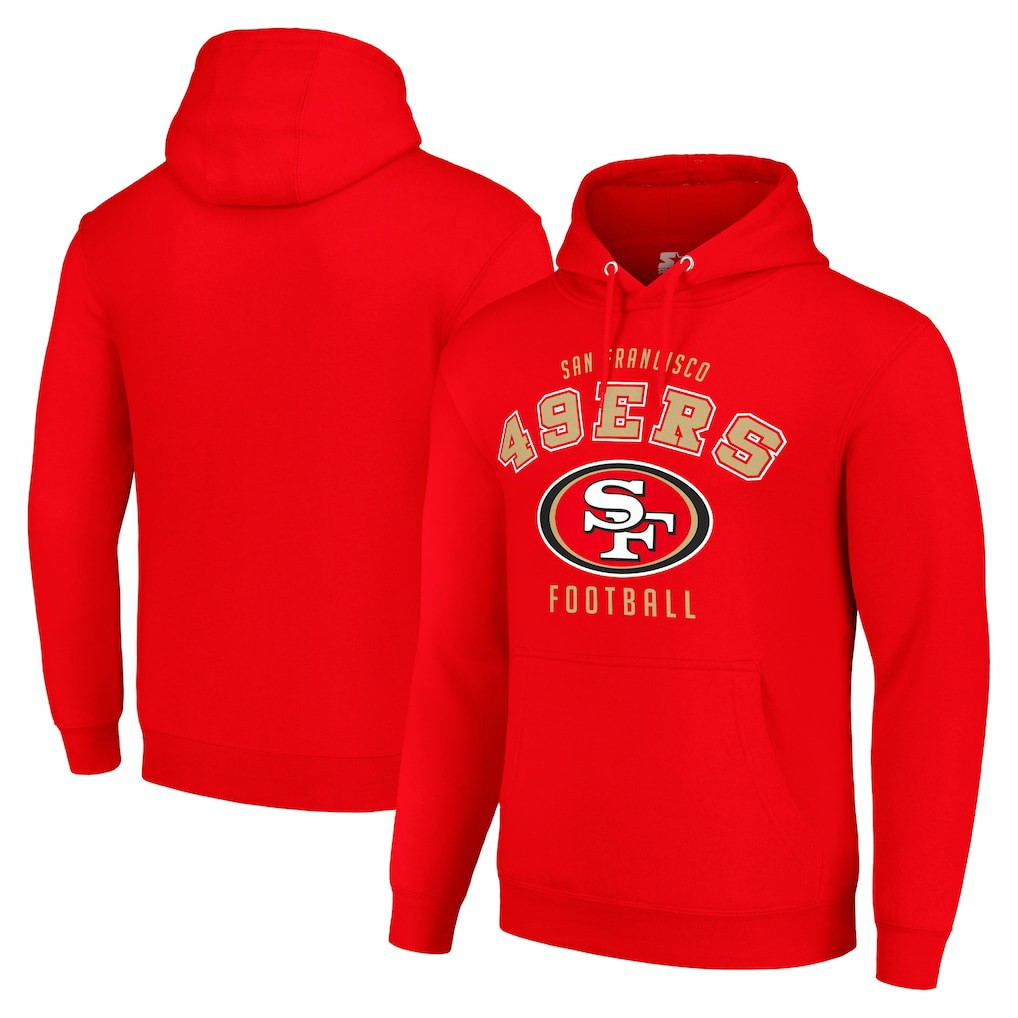 Starter Unisex Logo Pullover Hoodie - San Francisco 49ers Hoodies