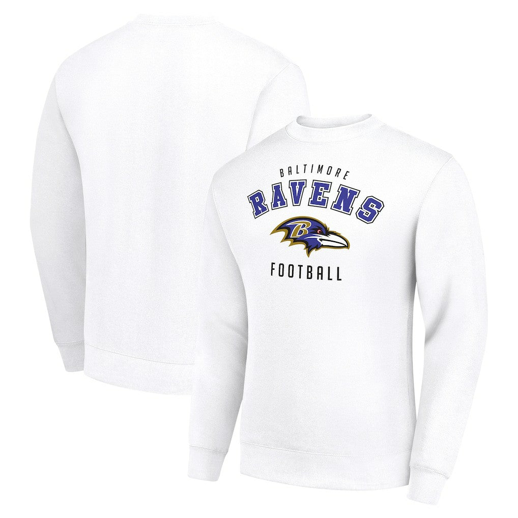 Starter Team Logo Pullover Sweatshirt - Baltimore Ravens Pullover