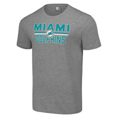 Starter Team Mesh Print Graphic T-Shirt - Miami Dolphins T-shirts