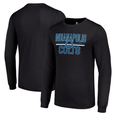 Starter Team Mesh Print Graphic Long Sleeve T-Shirt - Indianapolis Colts T-shirts
