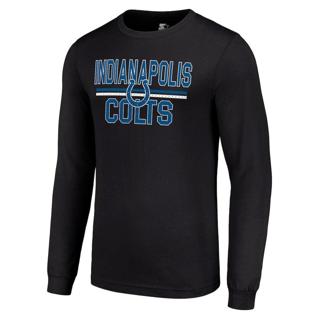 Starter Team Mesh Print Graphic Long Sleeve T-Shirt - Indianapolis Colts T-shirts