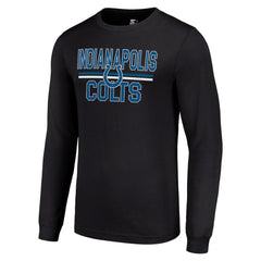 Starter Team Mesh Print Graphic Long Sleeve T-Shirt - Indianapolis Colts T-shirts