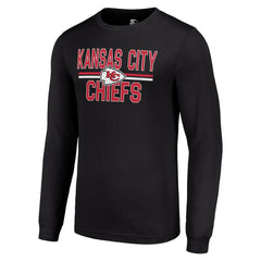 Starter Team Mesh Print Graphic Long Sleeve T-Shirt - Kansas City Chiefs T-shirts