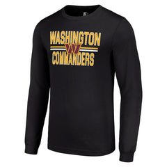 Starter Team Mesh Print Graphic Long Sleeve T-Shirt - Washington Commanders T-shirts