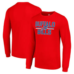 Starter Team Mesh Print Graphic Long Sleeve T-Shirt - Buffalo Bills T-shirts