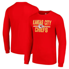 Starter Team Mesh Print Graphic Long Sleeve T-Shirt - Kansas City Chiefs T-shirts