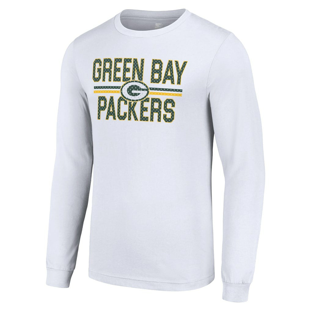 Starter Team Mesh Print Graphic Long Sleeve T-Shirt - Green Bay Packers T-shirts