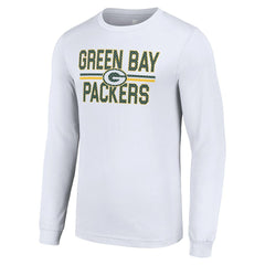 Starter Team Mesh Print Graphic Long Sleeve T-Shirt - Green Bay Packers T-shirts