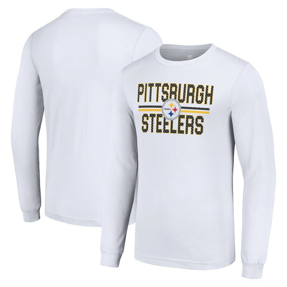 Starter Team Mesh Print Graphic Long Sleeve T-Shirt - Pittsburgh Steelers T-shirts