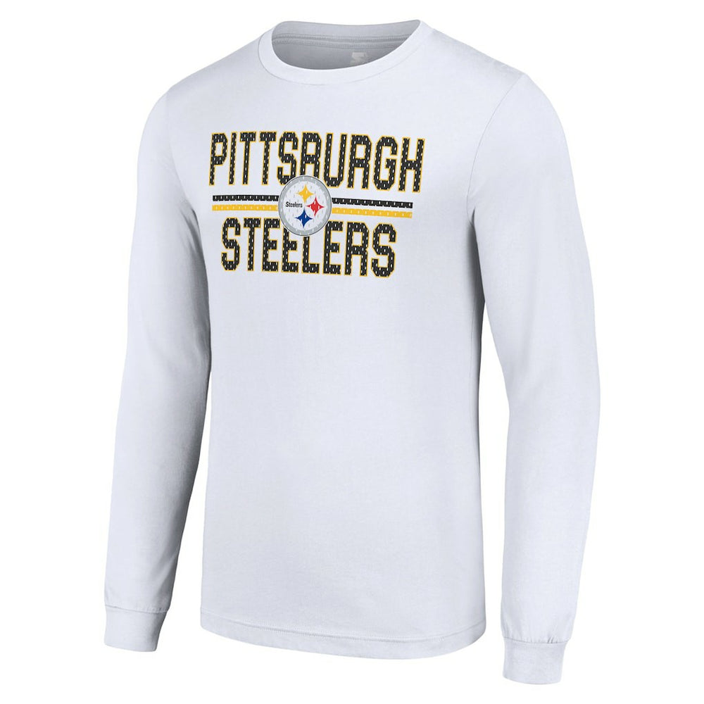 Starter Team Mesh Print Graphic Long Sleeve T-Shirt - Pittsburgh Steelers T-shirts