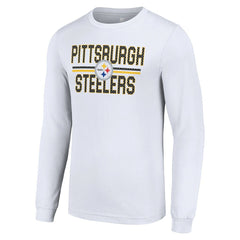 Starter Team Mesh Print Graphic Long Sleeve T-Shirt - Pittsburgh Steelers T-shirts