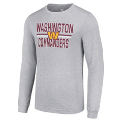 Starter Team Mesh Print Graphic Long Sleeve T-Shirt - Washington Commanders T-shirts