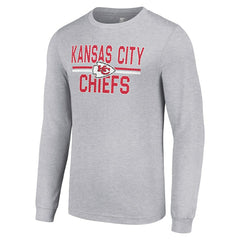 Starter Team Mesh Print Graphic Long Sleeve T-Shirt - Kansas City Chiefs T-shirts