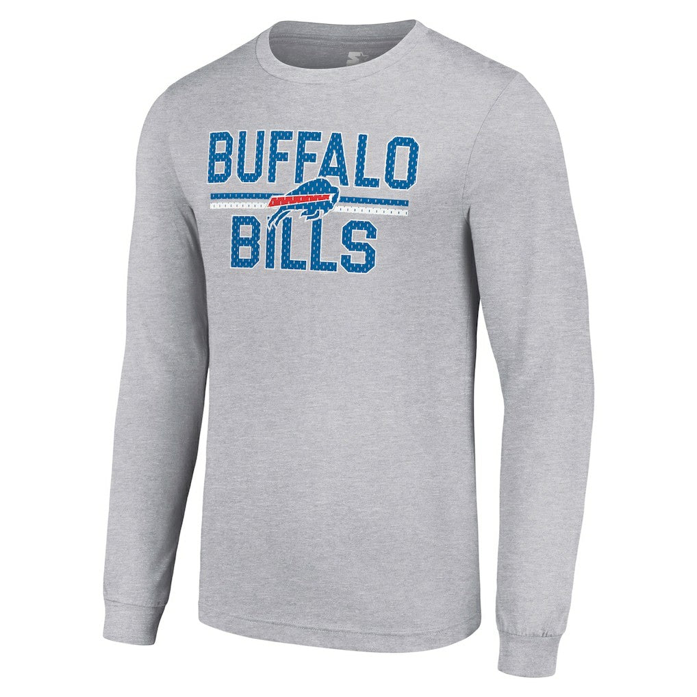 Starter Team Mesh Print Graphic Long Sleeve T-Shirt - Buffalo Bills T-shirts