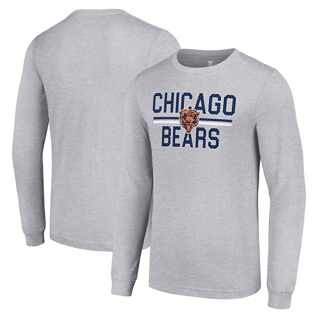 Starter Team Mesh Print Graphic Long Sleeve T-Shirt - Chicago Bears T-shirts