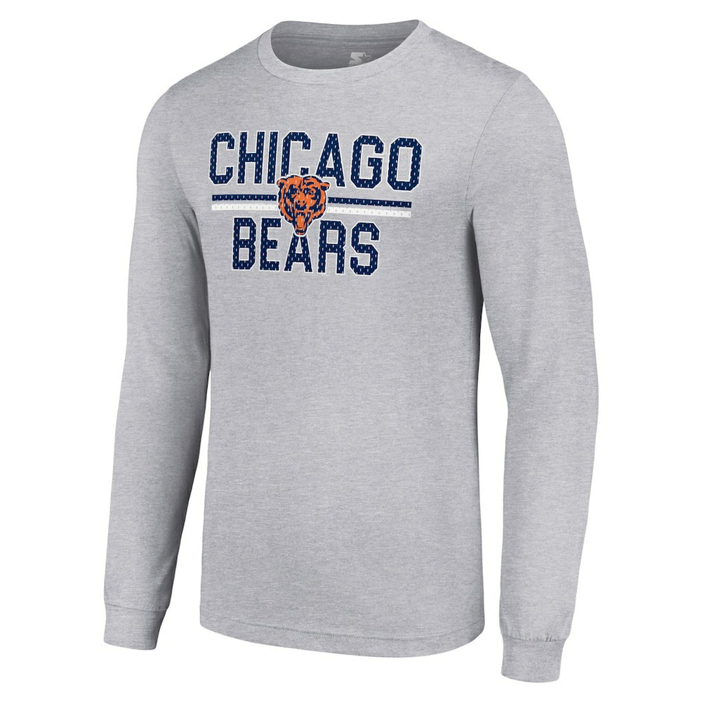 Starter Team Mesh Print Graphic Long Sleeve T-Shirt - Chicago Bears T-shirts