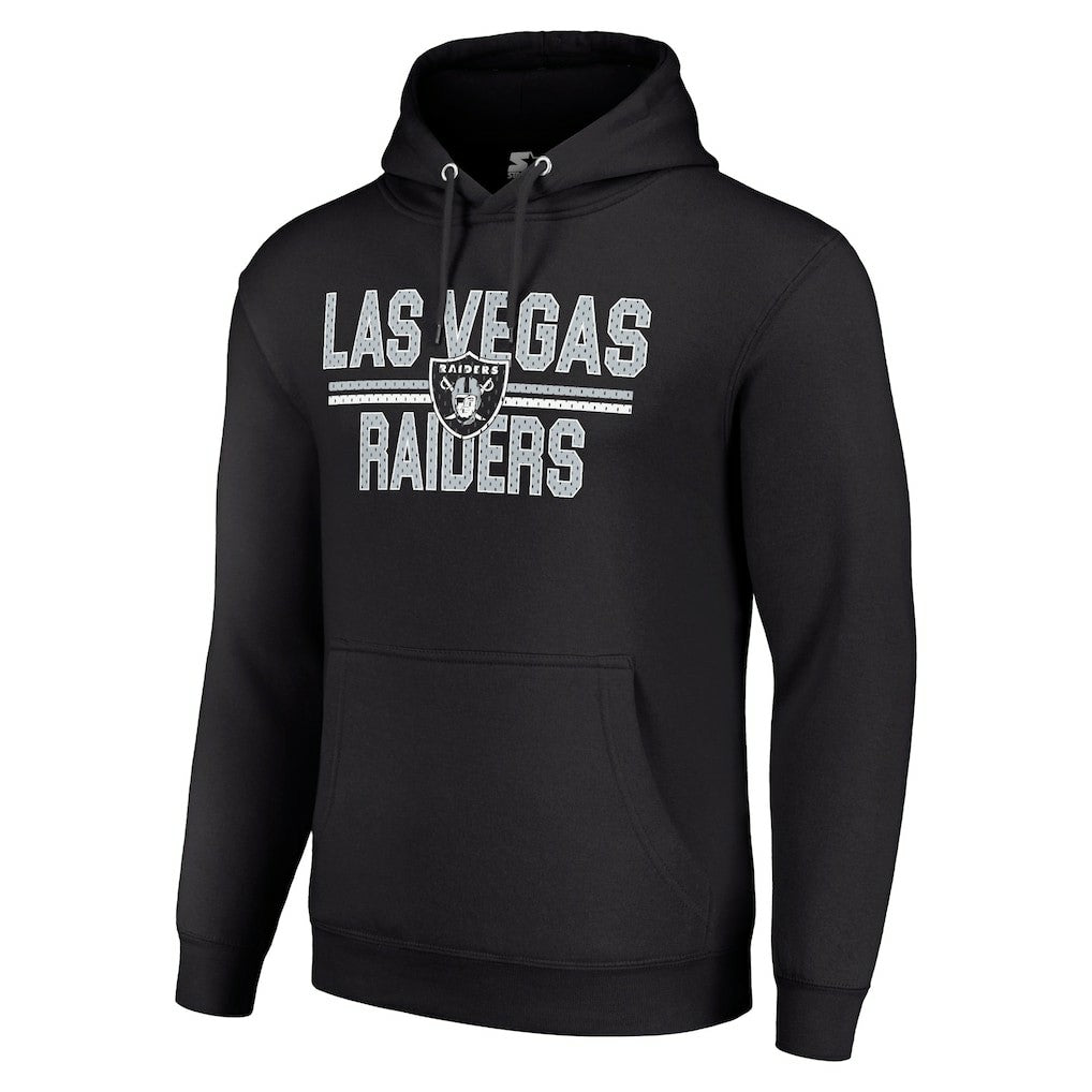 Starter Unisex Team Mesh Print Graphic Tri-Blend Pullover Hoodie - Las Vegas Raiders Hoodies