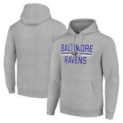 Starter Unisex Team Mesh Print Graphic Tri-Blend Pullover Hoodie - Baltimore Ravens Hoodies