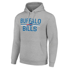 Starter Unisex Team Mesh Print Graphic Tri-Blend Pullover Hoodie - Buffalo Bills Hoodies