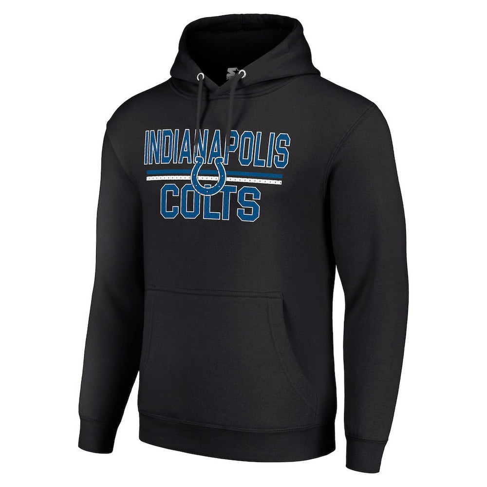 Starter Unisex Team Mesh Print Graphic Tri-Blend Pullover Hoodie - Indianapolis Colts Hoodies