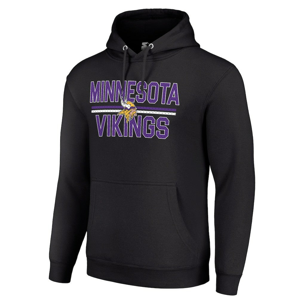 Starter Unisex Team Mesh Print Graphic Tri-Blend Pullover Hoodie - Minnesota Vikings Hoodies