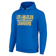 Starter Unisex Team Mesh Print Graphic Tri-Blend Pullover Hoodie - Los Angeles Chargers Hoodies