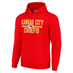 Starter Unisex Team Mesh Print Graphic Tri-Blend Pullover Hoodie - Kansas City Chiefs Hoodies
